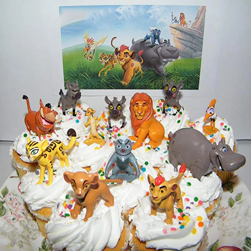 Figurine Decor Gateau Figurines Le Roi Lion Garde Fournitures De Decoration Cupcake Bunga Beshte Fuli Ono 12 Type 9pcs Cdiscount Maison