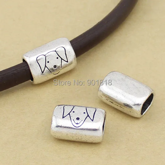 

10pcs/lot vintage hollow Curved Tube Spacer Beads jewelry Charms tube beads dog beads F1086