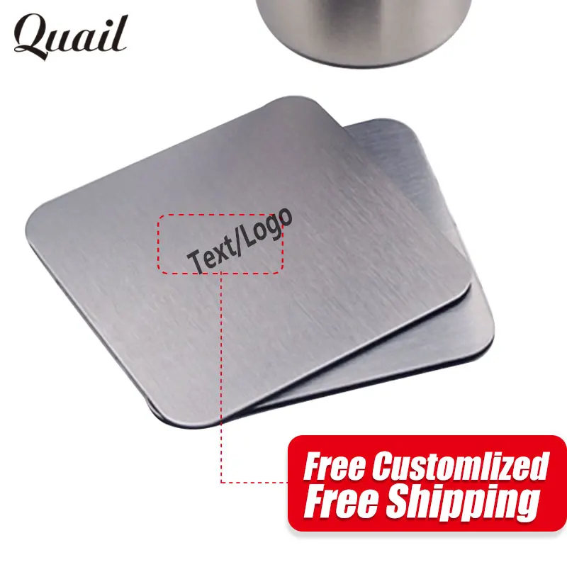

Quail Square Table Cup Mat Useful Decor Mug Bottle Pad Coffee Placemat for Table Spinning Coasters Free engraved with Text/Logo