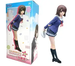 Saenai героиня нет Sodatekata Katou Мегуми фигурку школьная Униформа Ver. Katou Мегуми ПВХ Рисунок игрушка Brinquedos аниме 18 см