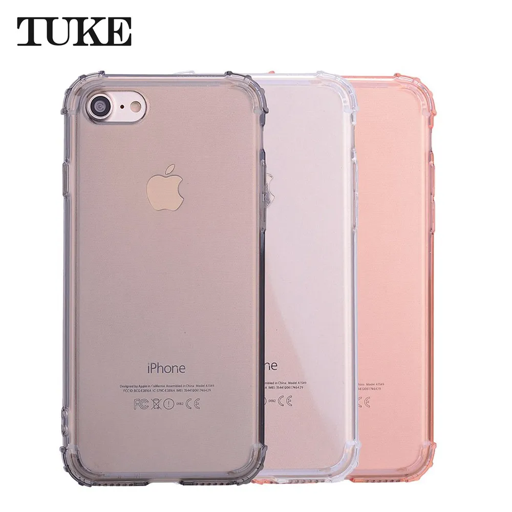 TUKE Soft Silicon Shockproof Phone Case for iPhone 7 8