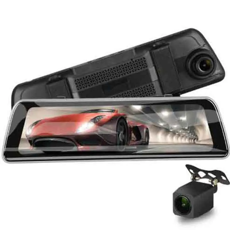9 35 &quotавтомобильное зеркало заднего вида DVR FHD 1080P Dash камера GPS трекер WDR ночное