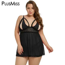 Сексуальное прозрачное платье-сорочка большого размера плюс, сексуальное эротическое нижнее белье, костюм большого размера, кружевная Прозрачная сорочка