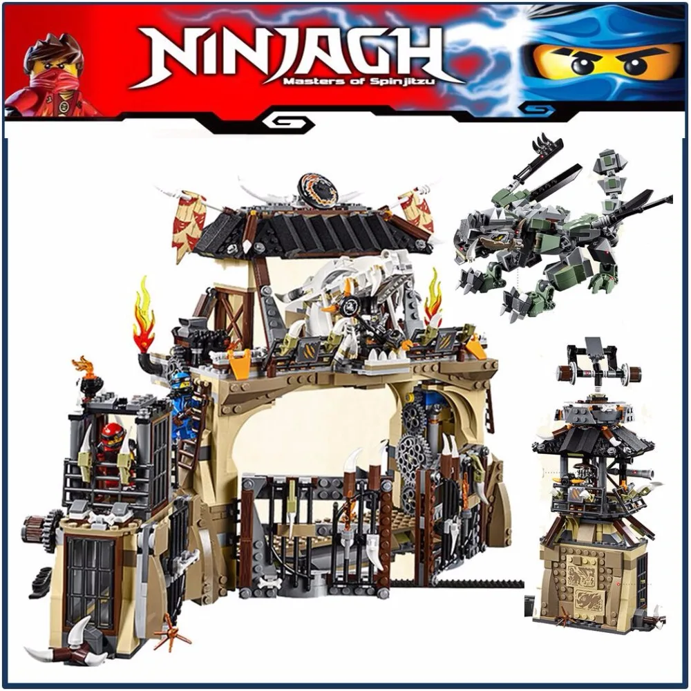 

The Dragon Pit Prison 70655 Building Blocks Model Toys 10940 06082 Compatible legoing Ninja Brick Set