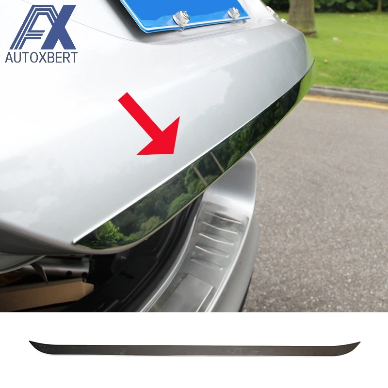

AX Chrome Rear Trunk Lid Boot Tailgate Back Door Edge Cover Trim Molding For Ford Fusion Mondeo 2013 2014 2015 2016 2017 2018