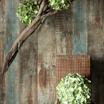 

PVC Vintage Wood Grain Wallpaper Industrial Wood Panel Vinyl Wall Paper Rolls Coffee Shop Bar Restaurant Wall Decor Wallpaper