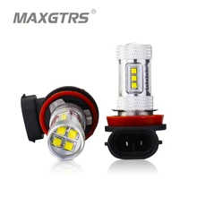 2x H8 H11 9005 9006 H16 CREE чип светодиодный белый/красный/желтый автомобильный противотуманный головной светильник сменная лампа DRL Авто Вождение дневной ходовой светильник