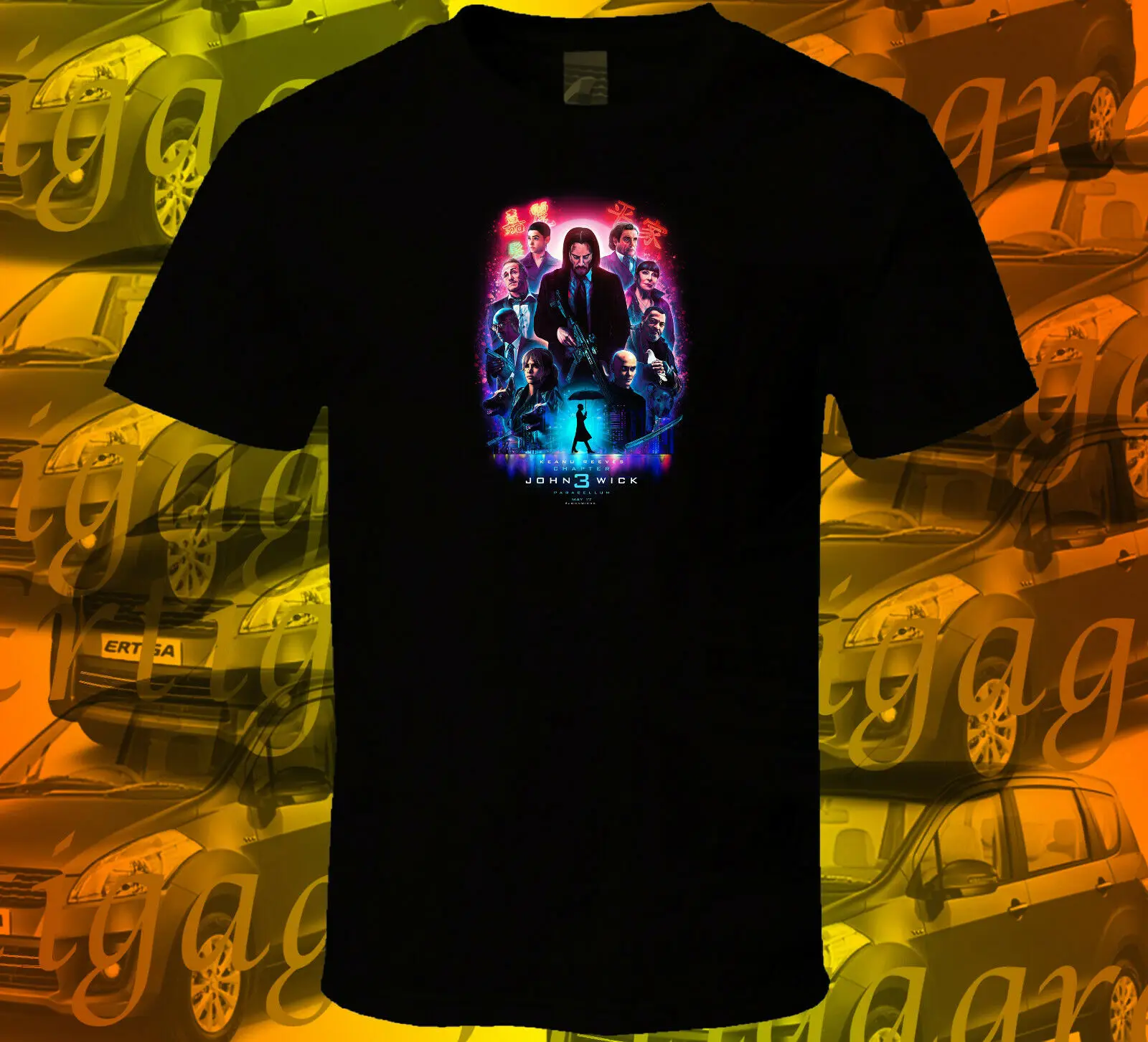 

John Wick Chapter 3 V1 S-3XL Short Sleeve Black T-Shirt 2018 New Pure Cotton Short Sleeves Hip Hop Fashion Mens T Shirt