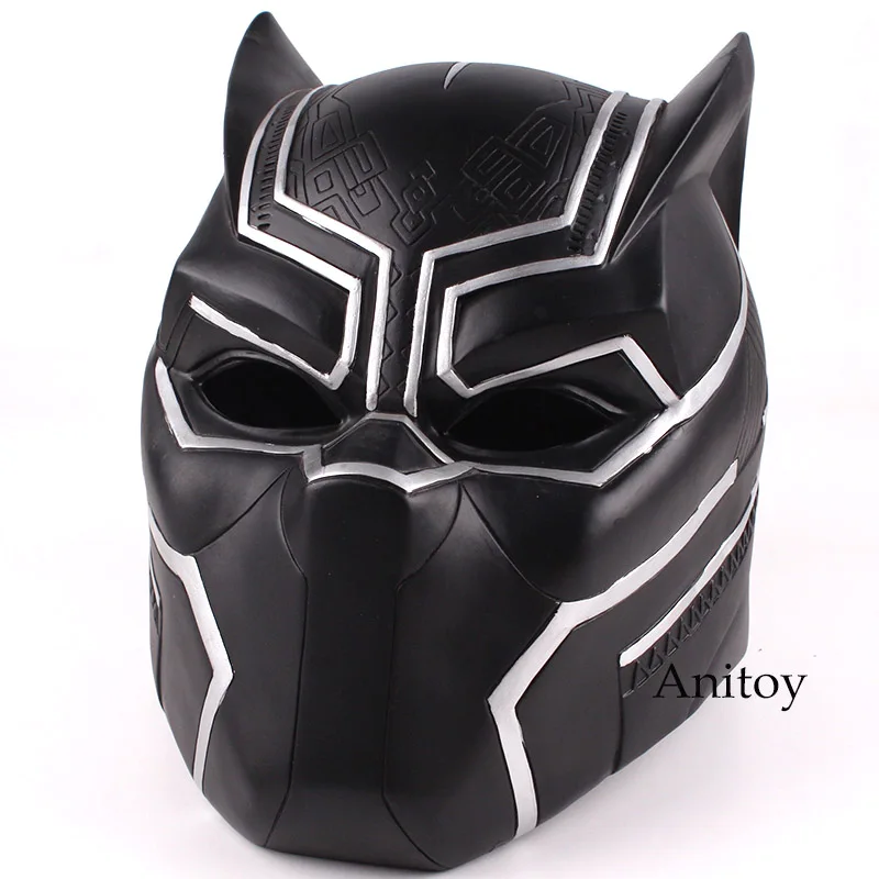 Marvel Super Hero Black Panther 2018 Movie Adult Costume Cosplay Helmet Halloween Party Supplies Cosplay Mask PVC Figure Toy Marvel Super Hero Black Panther 2018 Movie Adult Costume Cosplay Helmet Halloween Party Supplies Cosplay Mask PVC Figure Toy