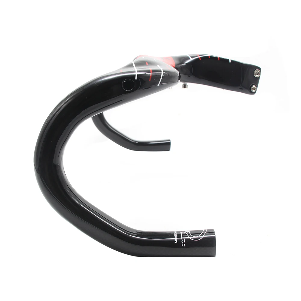 Bicycle Handlebar ULLICYC Carbon Rider Carbon Road 3K Handlebar Integrated 400/420/440*90/100/110/120mm YT340