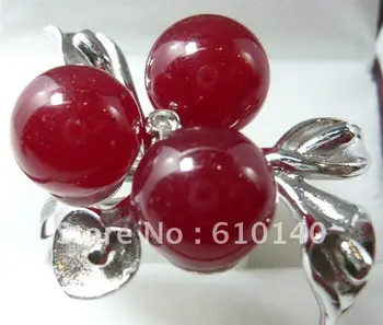 

6PC Exquisite red Lady's ring 7#8#9# Y30E