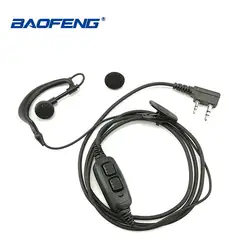 Baofeng UV-82 оригинальный микрофон гарнитуры Динамик 2 Pin рация Dual PTT наушник для UV-82HP UV-82XH UV-8D DMR CB радио