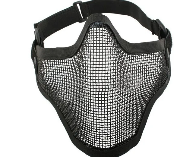 Нежное Новое прибытие железная маска страйкбол для лица с металлической оплеткой нижняя половина маска Горячая шлем