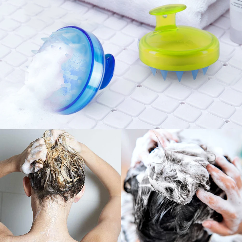spesifikasi 1 Pcs Kepala Kulit Kepala Pesan Spa Sampo Rambut Sikat Shower Mencuci Rambut Scrub Sisir Salon Kecantikan Alat Styling Rambut