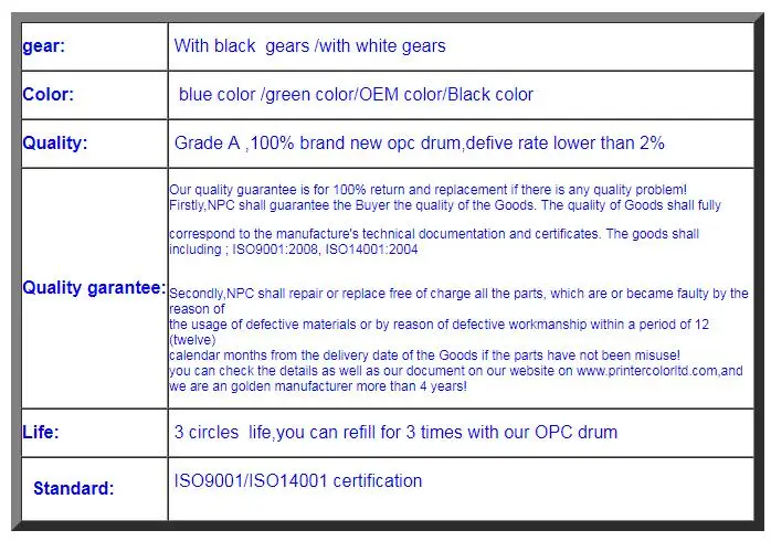 Черный BK opc барабан для KONICA MINOLTA BIZHUB C451/C550/C650/C650P/для NEC IT45C4/для Разработки Ineo+ 451+ 550+ 650/для OCE CS 231