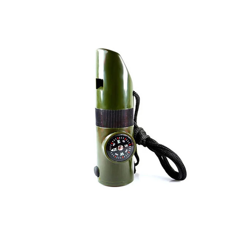 Army Green Outdoor Multifunctional Whistle Life Whistle Multi function ...