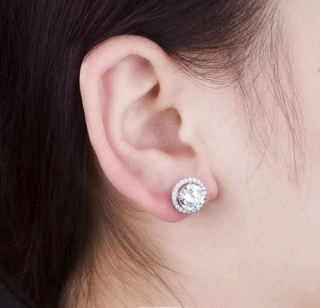 Us 396 36 15 Off Brilliant 0 5 Carat Piece Pure 750 White Gold Moissanite Stud Earrings Statement Women Wedding Anniversary In Us 396 36 15 Off Brilliant 0 5 Carat Piece Pure 750 White Gold Moissanite Stud Earrings Statement Women Wedding Anniversary In