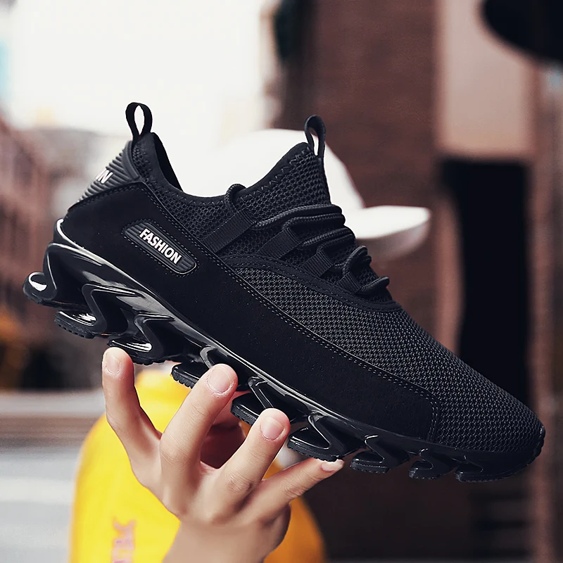 Blade Shoes Plus Size Men's Shoes 47 Breathable Running Shoes Mesh Training Shoes 46 New Style of 2019 Pure Color Casual Shoes Blade Shoes Plus Size Men's Shoes 47 Breathable Running Shoes Mesh Training Shoes 46 New Style of 2019 Pure Color Casual Shoes