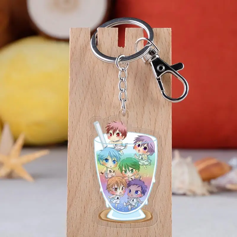 

1Pc new Creative Anime Kuroko Basketball KeyChain Akashi Seijuro Kuroko Tetsuya Pendant figure toys gift