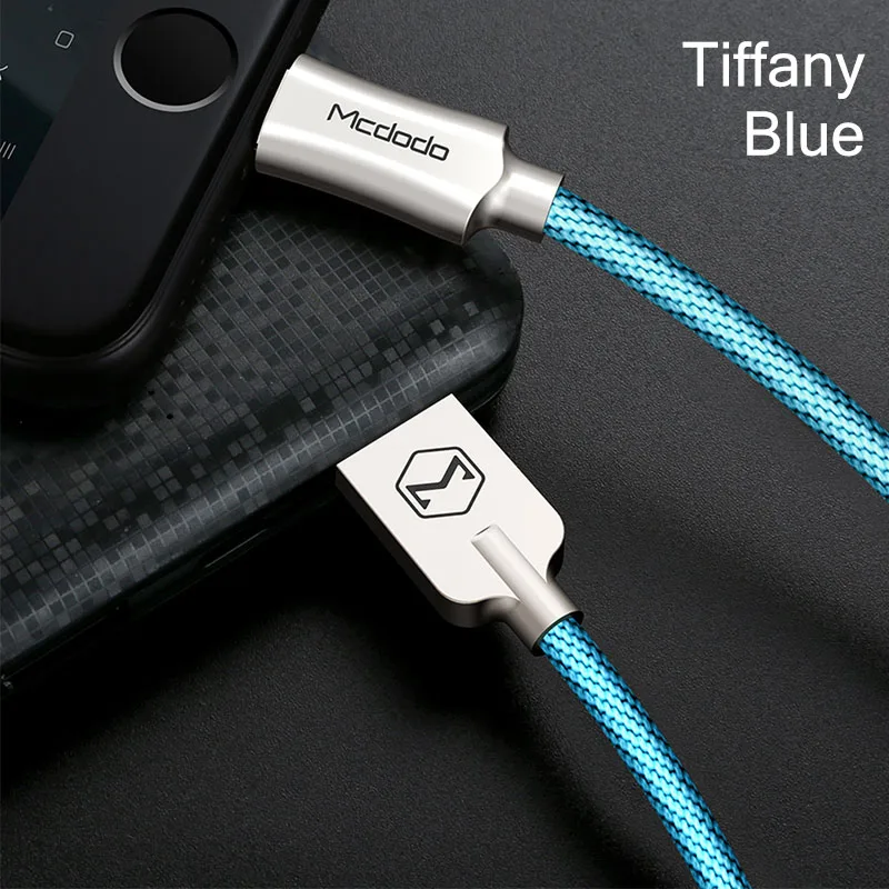 Кабель Mcdodo Lightning-USB для iPhone 7 Plus, 1,2 A, кабель для быстрой зарядки iPhone, 1,8 м, М, кабель для зарядки iPhone 5S 6 - Цвет: blue