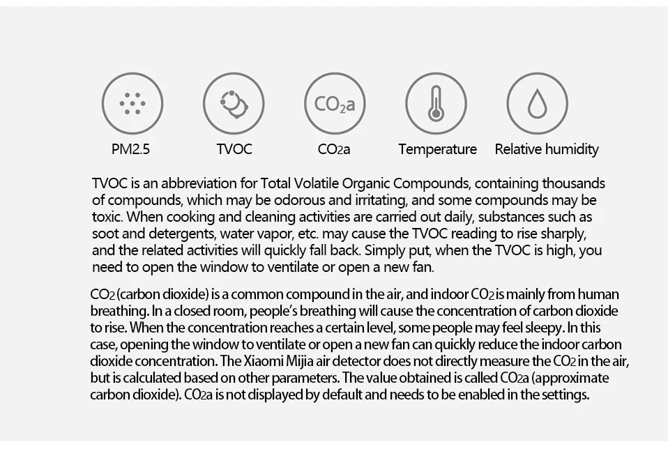 Xiaomi Mijia Air Detector высокоточный сенсорный экран 3,97 дюйма USB интерфейс удаленный мониторинг PM2.5 CO2a датчик влажности