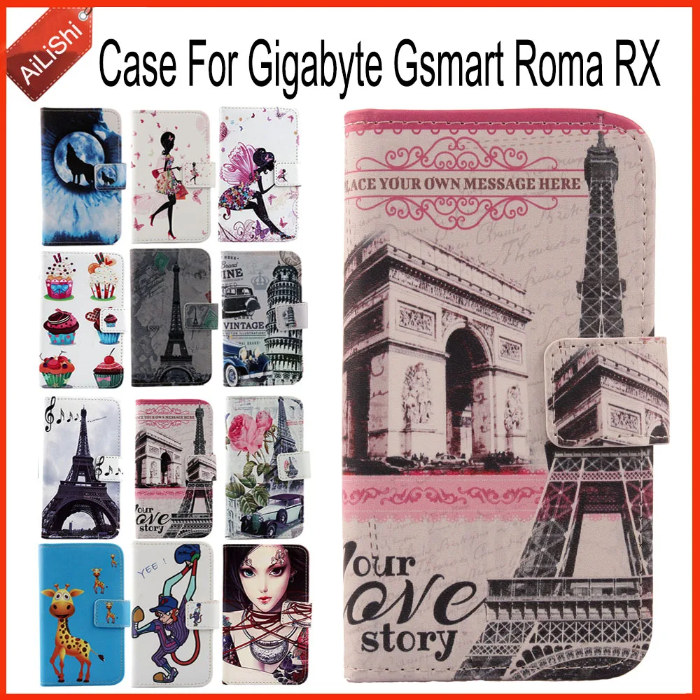 Чехол AiLiShi для Gigabyte Gsmart Roma RX из искусственной кожи с откидной крышкой