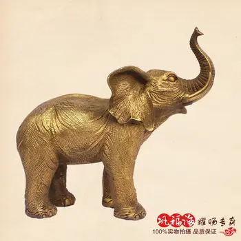 

Copper ornaments crafts copper lucky elephant elephant mascot Home Furnishing brass elephant Feng Shui decoration (A803 Special