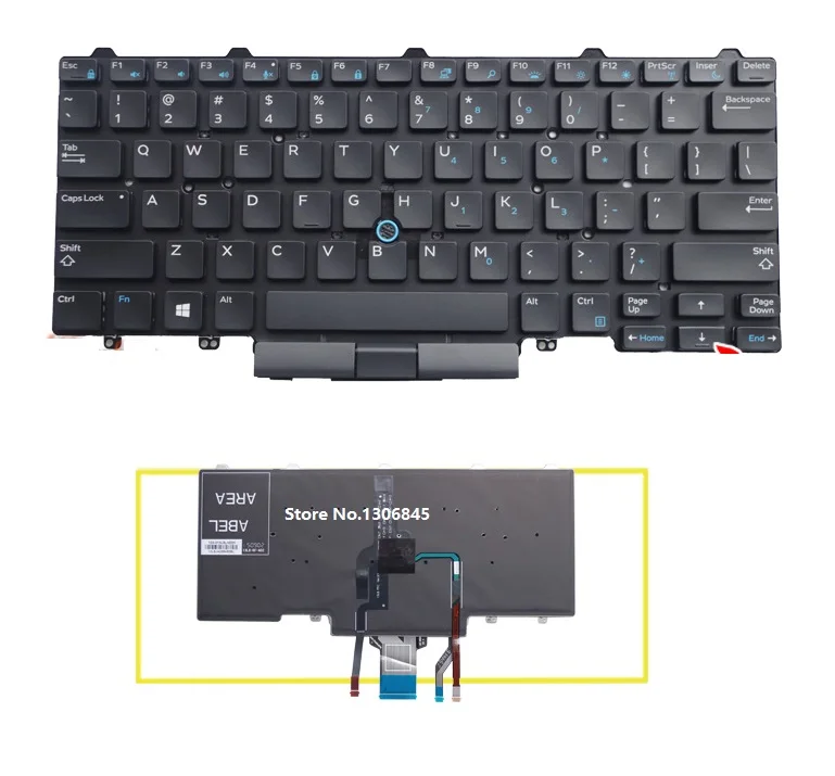 Ssea New Us Keyboard With Backlight For Dell Latitude E7450 E5450 Laptop Black Keyboard Without Frame Dell Latitude Keyboard Dell Backlight Keyboardkeyboard Dell Aliexpress