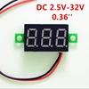 DIY rojo azul Digital LED Mini Display módulo DC2.5V-32V DC0-100V probador del voltaje del voltímetro Panel Meter Gauge para la motocicleta del coche ► Foto 1/6