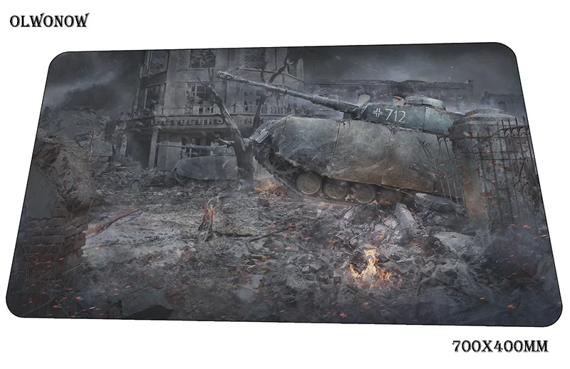 Коврик для мыши world of tanks, дешевый компьютерный коврик, 70x40 см, игровой коврик для мыши, Большой HD принт, падмаус, клавиатура, игры, ПК, геймер, стол - Цвет: size 700x400x2mm