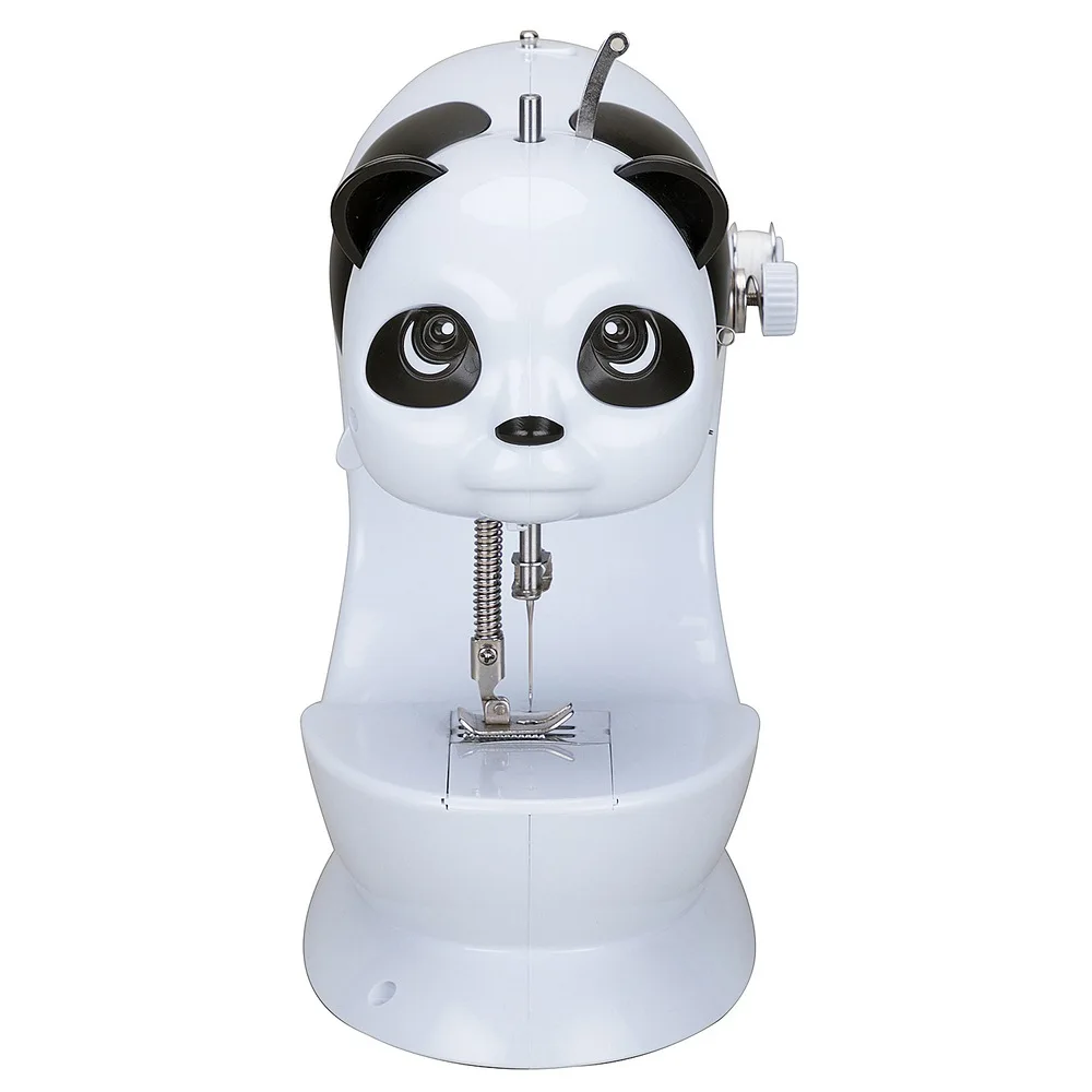 

Panda Electric Mini Sewing Machine Home Hand Low Speed Thread Foot Pedal Led Light Automatic Sewing Household Machine FHSM-228