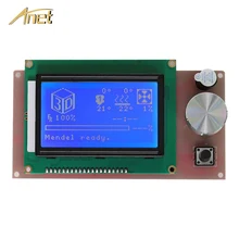 Anet A6 A8 3D принтер части lcd 12864/2004 умный дисплей экран управление Лер модуль для RAMPS 1,4 ЖК-панель управления синий экран