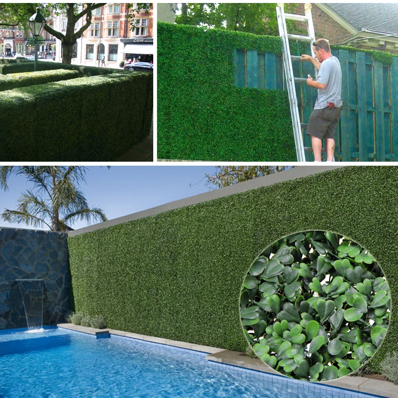 ULAND Artificial Boxwood Hedges Panel Outdoor Privacy Topiary Garden
