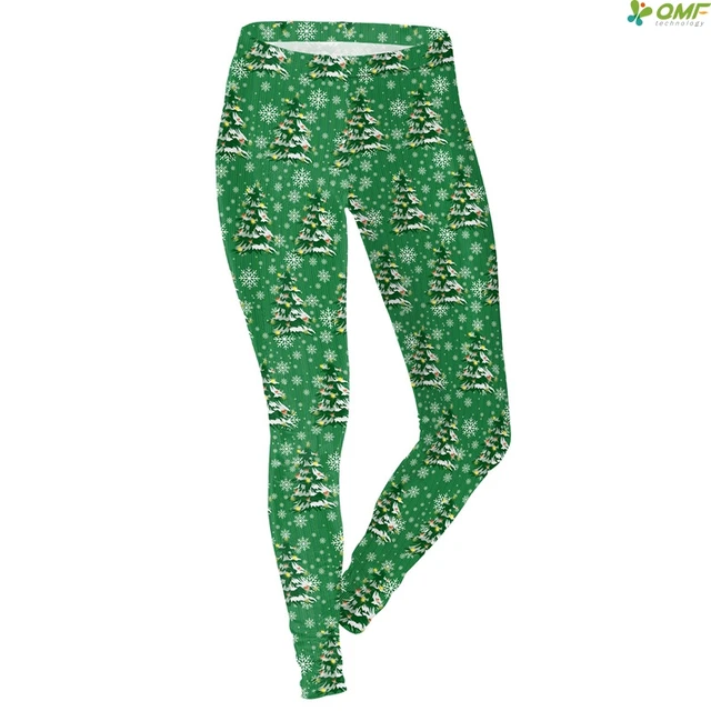 2019 New Christmas Leggings Printed Women Push Up Running Leggings