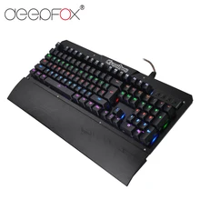 DeepFox 104 клавиш Механическая игровая клавиатура игровая Клавиша клавиатуры доска коврик геймерская клавиатура для компьютера ПК ноутбука