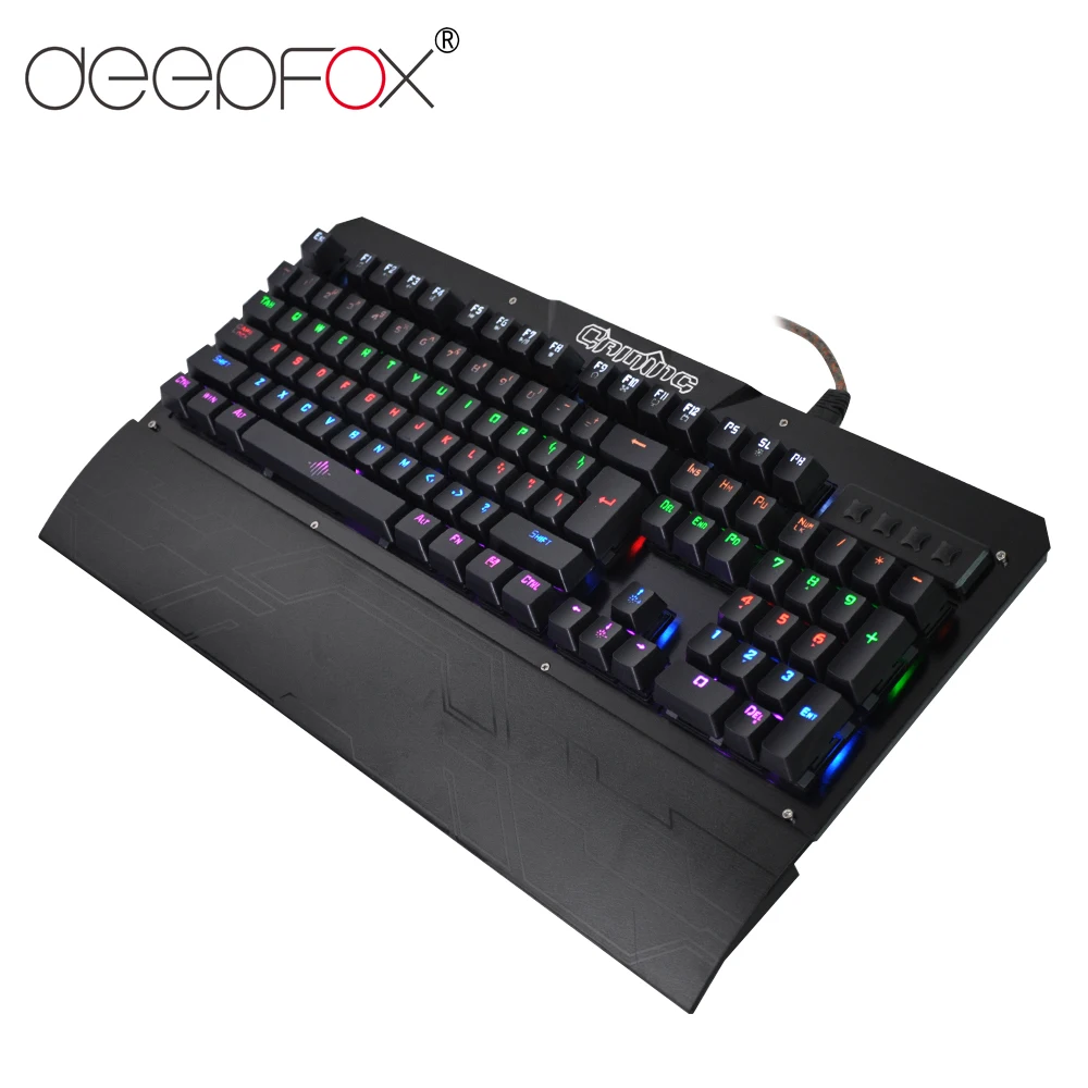 DeepFox Механическая игровая клавиатура с 104 клавишами Клавиша клавиатуры коврик