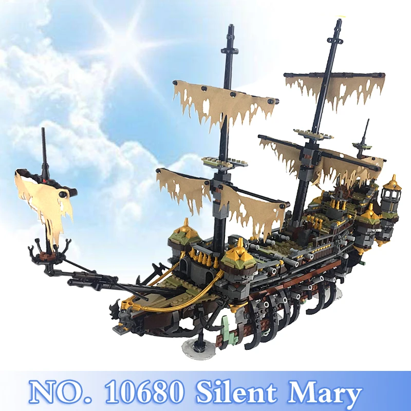 

Pirates of the Caribbean Series 2344Pcs Silent Mary Figures Building Blocks Bricks Set Children Toys Model Kits Compatible 71042