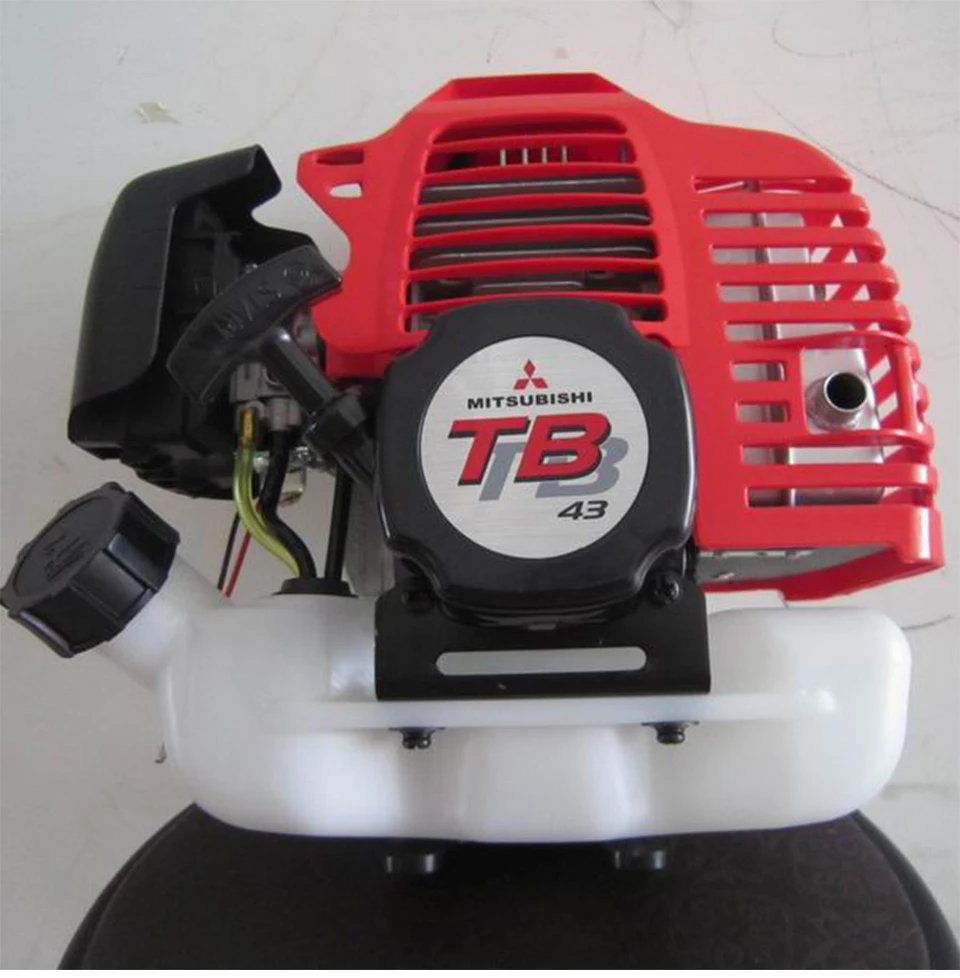 Двухтактный бензиновый двигатель TB43 газонокосилка с двигателем 43cc кусторез бензиновый Engin для скутера/кусторез - Цвет: TB43