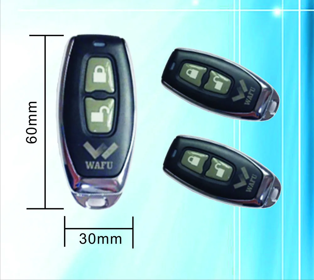 bilder für WAFU Fernbedienung 315 MHZ für WAFU Smart Lock Modell WF-008 bilder für WAFU Fernbedienung 315 MHZ für WAFU Smart Lock Modell WF-008