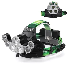 NEW Adjustable 50000 LM XM-L T6 7X LED Headlamp Ultra Bright 18650 Battery Hunting Fishing Torch +USB Cable