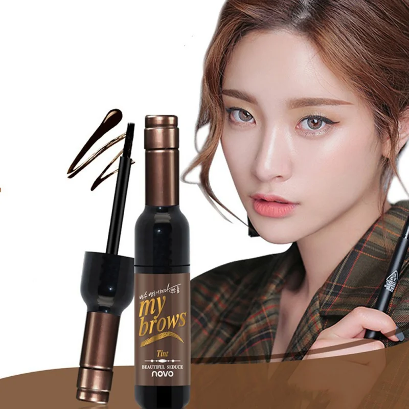 

Eye Brow Waterproof Long-lasting Peel Off Dye Eyebrow Gel Cream Mascara New Style Wine Bottle Shape Cosmetics