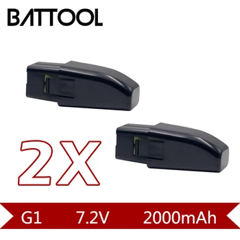 

2X 2000mAh 7.2V NI-MH Rechargeable Battery For Ontel Swivel Sweeper G1 & G2 Compare to Part RU-RBG