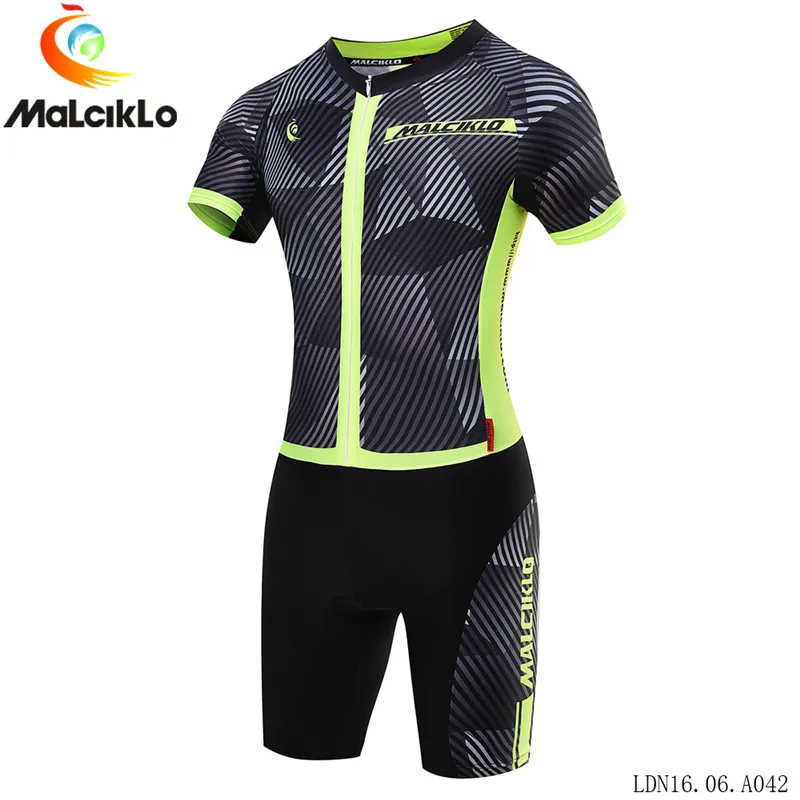 Malciklo Для мужчин триатлон, Велоспорт шерстяной облегающий Костюм MTB велосипед Джерси бег одежда Ropa De Ciclismo Одежда с трико костюм