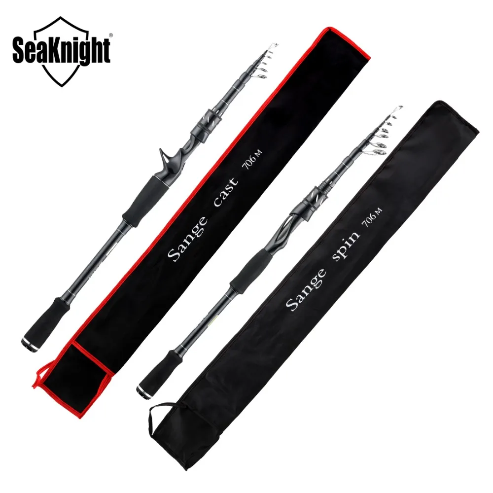 SeaKnight Новое поступление Sange II спиннинг из углеродного материала с EVA GripFishing Rod 2,1 М 2,4 М мощность 7-25 г