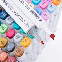 TOUCHNEW 30 цвета набор маркеров для живописи алкоголь маркеры для эскизов Dual Head ручка для художника рисунок анимация