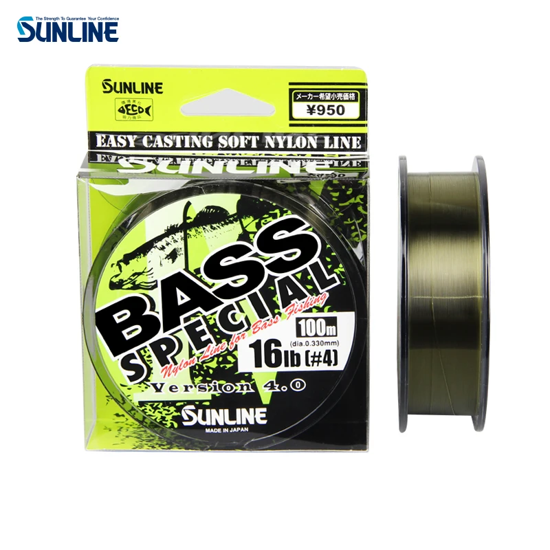SUNLINE специальная нейлоновая леска для ловли окуня сверхпрочная рыболовная 100 м