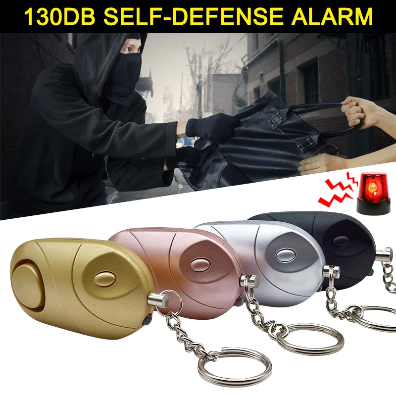 

Self Defense Alarm 120dB Keychain LED Flashlight Girl Women Security Protect Alert Personal Safety Scream Loud Keychain