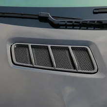 Углеродное волокно цвет автомобиля передний капот кондиционер вентиляционная рамка украшения стикер Накладка для Mercedes Benz ML GL GLE GLS X166 W166