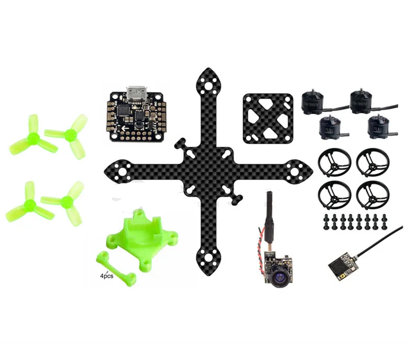 DIY-FPV-brushless-micro-indoor-drone-BNF-kit-90mm-pure-carbon-quadcopter-frame-kit-unassembled-16mm