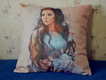 

New Zippered Pillow Cushion 17x17 Inch For Game of Thrones Little Rose Margaery Tyrell
